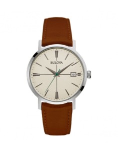 Orologio BULOVA Classic 96B242 cinturino in pelle marrone quadrante...
