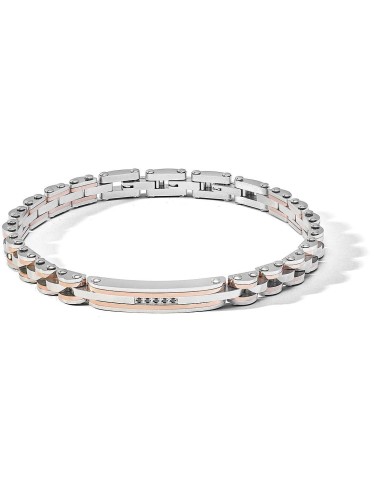 Bracciale COMETE GIOIELLI Uomo UBR 1173 in acciaio con pvd oro rosa...
