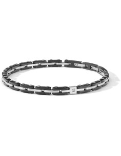 Bracciale COMETE GIOIELLI Uomo UBR 1242 in acciaio con pvd nero e c...