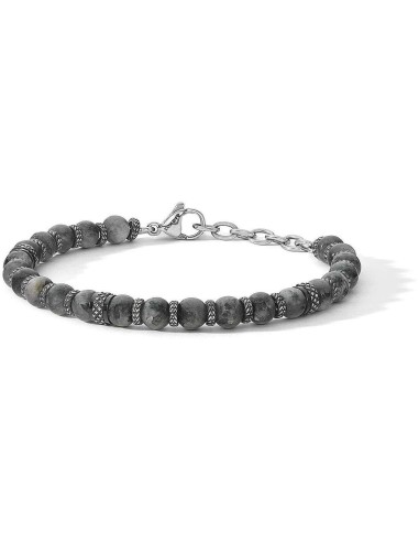 Bracciale COMETE GIOIELLI Uomo UBR 1246 in acciaio con pvd gun meta...
