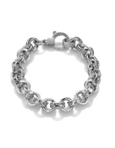 Bracciale GIOVANNI RASPINI Rolò Martellato 10509 in argento 925