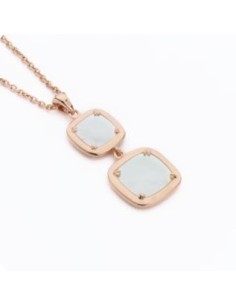 Collana pendente MADI Madreperla Laguna in argento 925 placcato oro rosa con madreperla F_3919400