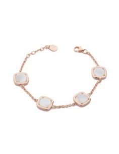 Bracciale MADI Madreperla in argento 925 placcato oro rosa con madreperla F_3919500