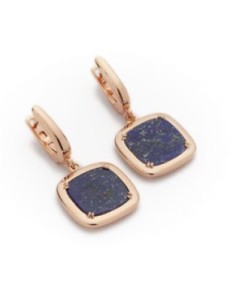 Orecchini pendenti MADI Profondo Blu in argento 925 placcato oro rosa con lapislazzuli F_3916400
