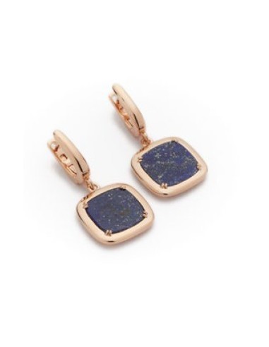 Orecchini pendenti MADI Profondo Blu in argento 925 placcato oro rosa con lapislazzuli F_3916400