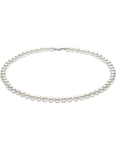 Acquista Collana COMETE GIOIELLI in oro bianco filo perle FWQ 102 a...