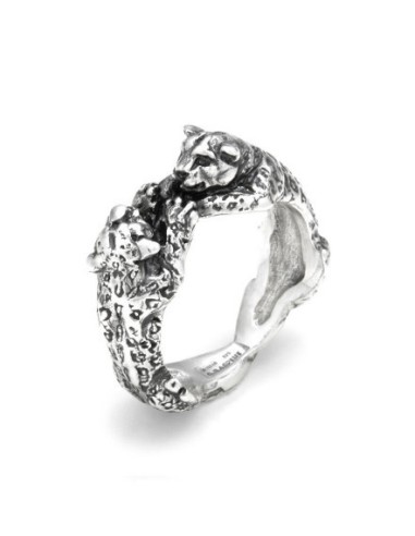 Anello GIOVANNI RASPINI Leopardi 12275/18 in argento 925 Misura 18 ...