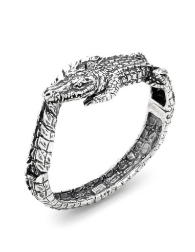 Bracciale rigido GIOVANNI RASPINI Coccodrillo 12266 in argento 925