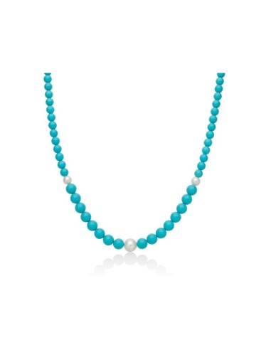 Collana MILUNA Terra e Mare in argento 925 con perle ed elementi in...