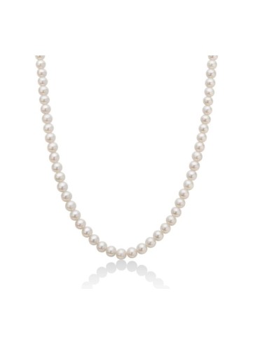 Collana MILUNA Filo di perle oriente in oro bianco 18Kt e perle 5/5...
