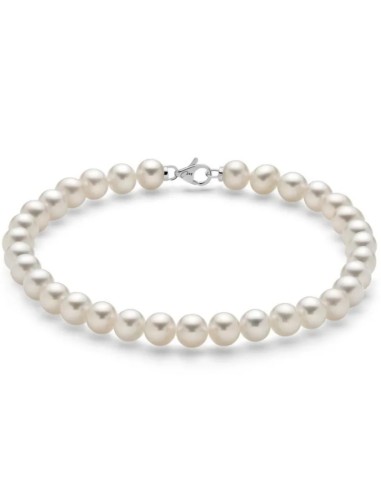 Acquista Bracciale MILUNA in oro 18Kt con perle Ø 5-5,5 PBR1674V a ...