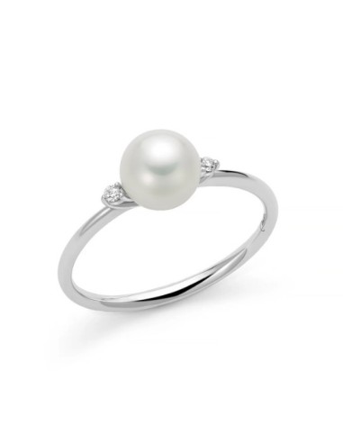 Acquista Anello MILUNA in oro 9Kt con perla e diamanti PLI1687X a s...