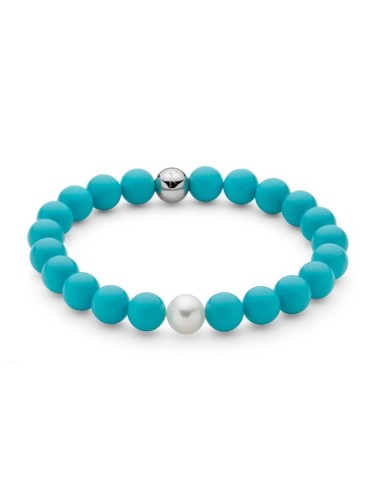 Acquista Bracciale elastico MILUNA Terra e Mare in argento 925 con ...