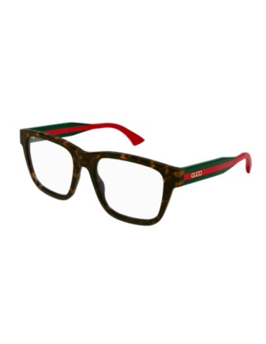 Occhiali montatura da vista GUCCI GG1870O 002 Havana Green/Transpar...