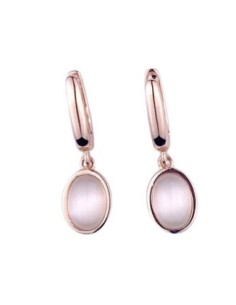 Orecchini  pendenti MADI Lucciole in argento 925 placcato oro rosa con pietre rosa  F_3921900