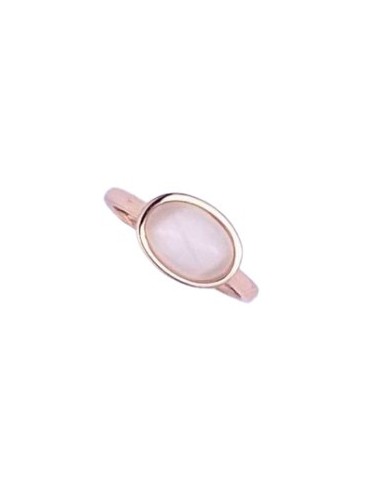Anello regolabile  MADI Lucciole in argento 925 placcato oro rosa con pietra nude F_3922015