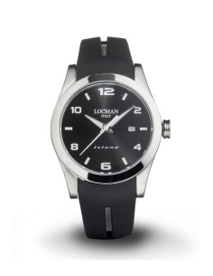 Orologio LOCMAN Island 0613A01S-00BKWHSK nero con cinturino in sili...