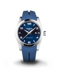 Orologio LOCMAN Island 0613A02S-00BLWHSB blu con cinturino in silic...