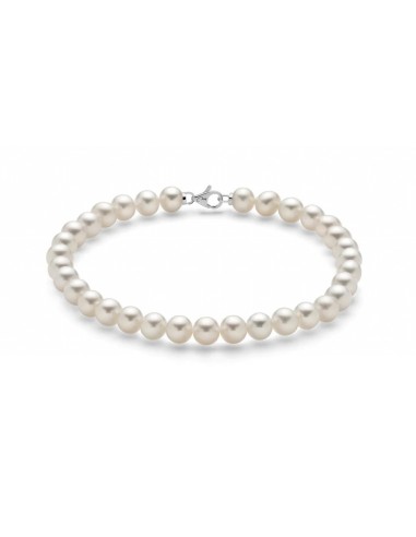Acquista Bracciale MILUNA in oro 18Kt con perle Ø 5,5-6 1MPE556_17N...