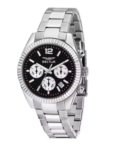 Orologio SECTOR 240 Cronografo 39MM R3273640029 Black con cinturino...