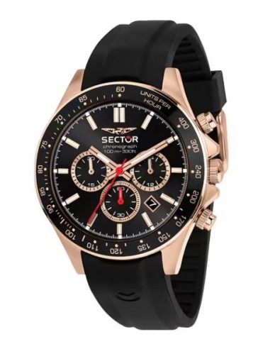 Orologio SECTOR 230 Cronografo 43MM R3271661029 Black con cinturino...