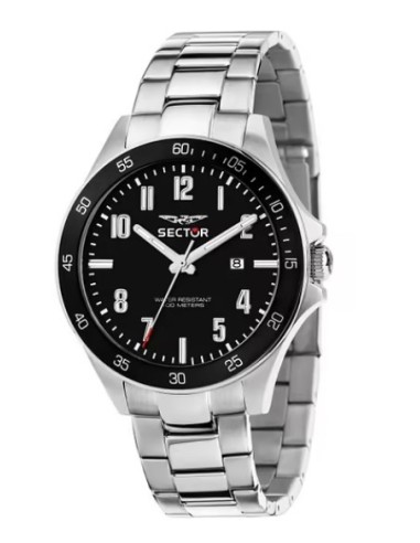 Orologio SECTOR 230 43MM R3253161054 Black con cinturino in acciaio...