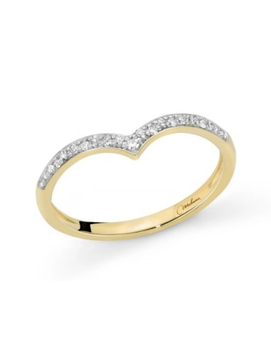 Acquista Anello MILUNA in oro giallo 9Kt con pavè di diamanti LID38...