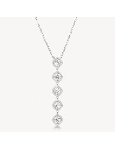 Collana girocollo BROSWAY FANCY in argento 925 e cristalli con pend...