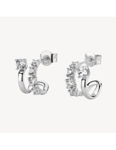 Orecchini a cerchio BROSWAY FANCY in argento 925 e cristalli FIW153...