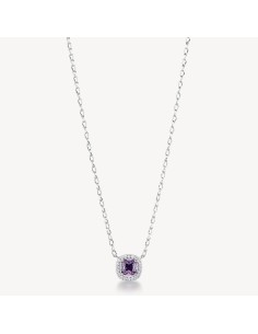 Collana BROSWAY FANCY in argento 925 e cristalli bianchi e amethyst...