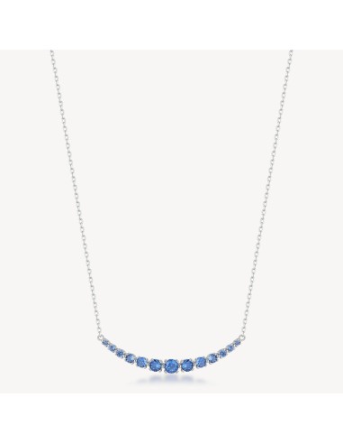 Collana BROSWAY FANCY in argento 925 e cristalli bianchi e sapphire...