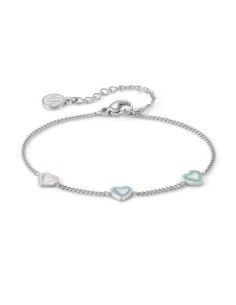 Bracciale NOMINATION Fairyicons in acciaio con mix Cuori colorati 1...