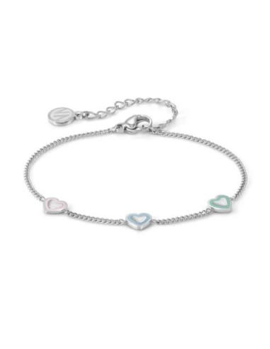 Bracciale NOMINATION Fairyicons in acciaio con mix Cuori colorati 1...