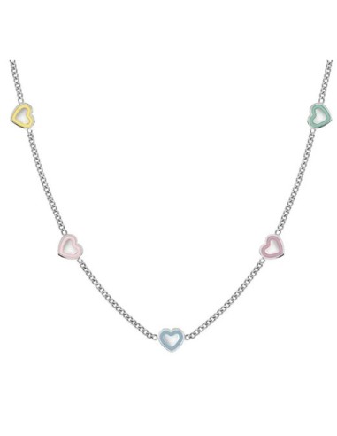 Collana NOMINATION Fairyicons in acciaio con mix Cuori colorati 134...