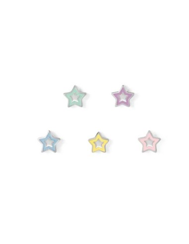 Set Orecchini NOMINATION Fairyicons in acciaio 5 Stelle colorate 13...
