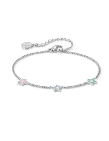 Bracciale NOMINATION Fairyicons in acciaio con mix Stelle colorate ...