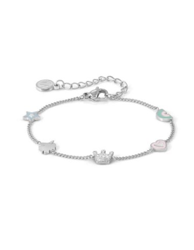 Bracciale NOMINATION Fairyicons in acciaio con mix pendenti colorat...