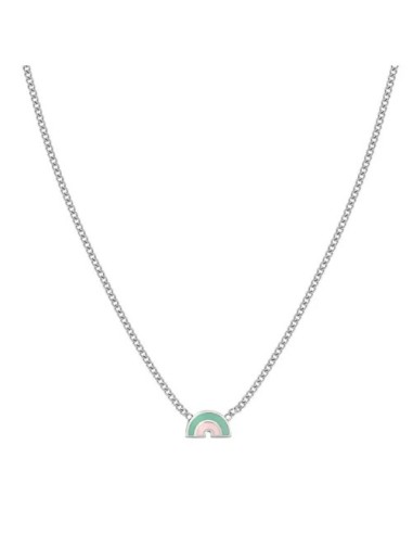 Collana NOMINATION Fairyicons in acciaio con pendente Arcobaleno co...