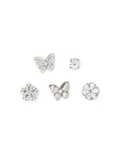 Set orecchini NOMINATION Sweetmadame in argento e cristalli Fiori/F...