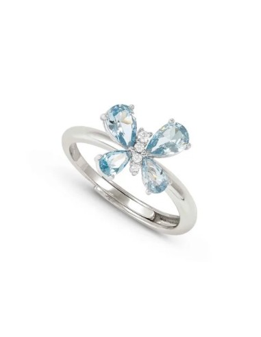 Anello regolabile NOMINATION Shine Me Up in argento con Farfalla ce...
