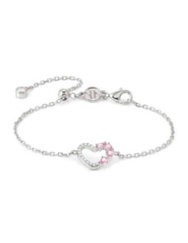 Bracciale NOMINATION Shine Me Up in argento con Cuore rosa 241901/0...