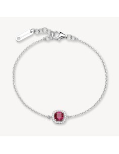 Bracciale BROSWAY FANCY in argento 925 e cristalli bianchi e ruby F...