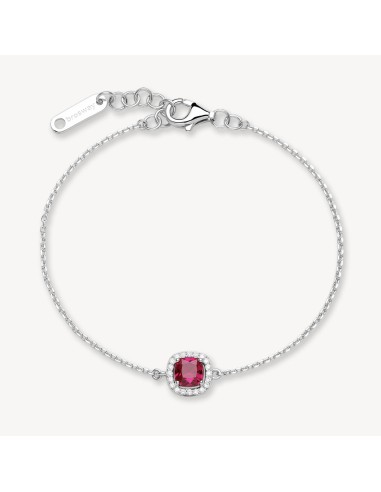 Bracciale BROSWAY FANCY in argento 925 e cristalli bianchi e ruby F...