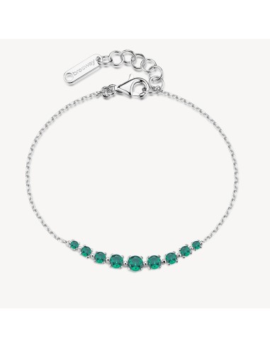 Braccialetto BROSWAY FANCY in argento 925 e cristalli emerald FLG13...