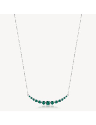 Collana girocollo BROSWAY FANCY in argento 925 e cristalli emerald ...