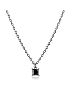 Collana Uomo S'AGAPO Tricky STK13 in acciaio 316L con pvd rutenio c...