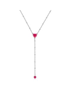 Collana cravattino S'AGAPO Dazzly SDZLE01 in acciaio 316L cristallo...