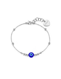 Bracciale S'AGAPO Witch SWH15 in acciaio 316L occhio di Nazar Centr...