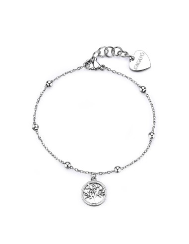 Bracciale S'AGAPO Witch SWH20 in acciaio 316L Albero della Vita onl...
