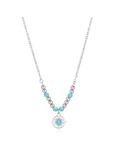 Collana girocollo S'AGAPO Witch SWH01 in acciaio 316L evil eye only...